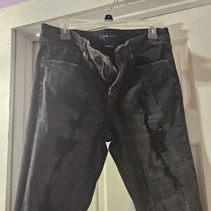 Aeropostale Men Super Skinny Black Denim Jeans Size 33x32